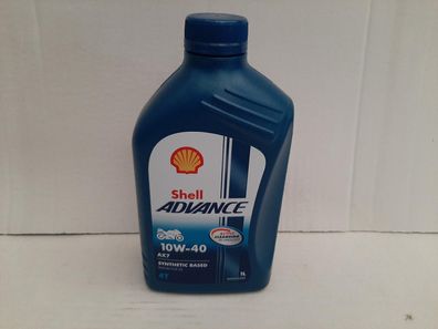 Shell Advance AX7 4T 10W-40 1 Ltr semi-syn 4stroke oil