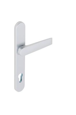 Türdrücker Alu für Rohrrahmentür TD-ALU-AUSSHILD-D-FLACH-PZ-92-8-210-F1