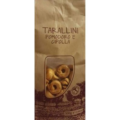 Tarallini Pomodoro e Cipolla / Tarallini-Tomate und Zwiebel 500g