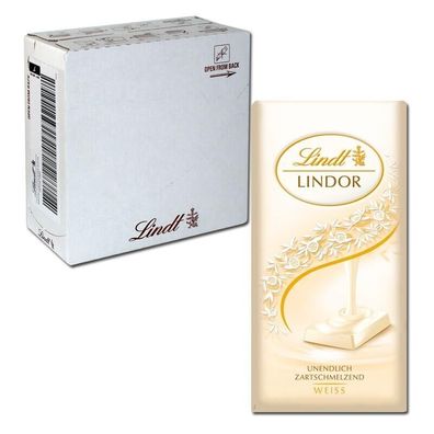 Lindt Lindor weisse Schokolade 100g 12 Tafeln