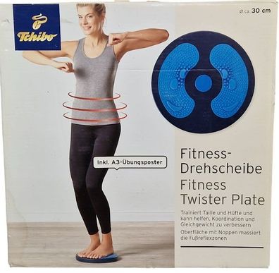 Tchibo Fitness-Drehscheibe, Durchmesser 30 cm, Höhe ca. 4,5 cm mit Noppen massiert