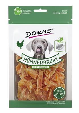 DOKAS - Hühnerbrust in Stückchen 10er Pack (10 x 70g)