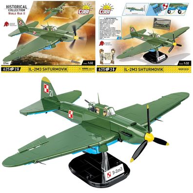 COBI 5744 Historical Collection WW2 IL-2M3 Shturmovik Kampfflugzeug