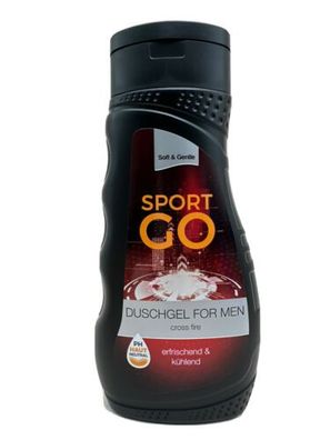 Soft &Gentle Duschgel für Männer Sport Go Cross Fire 2x 300ml