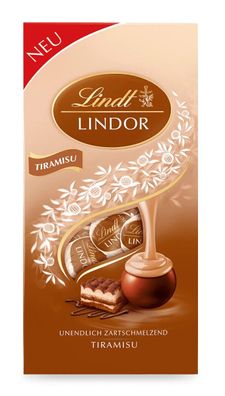 Lindt LINDOR Kugel Beutel Tiramisu, 137g