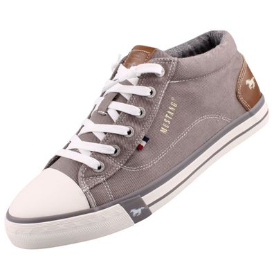 Mustang Herren Canvas Mid-Top Sneaker Grau 4072507/2