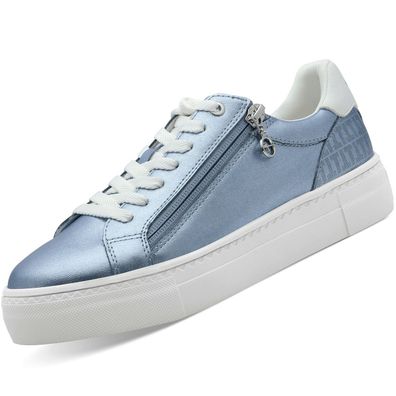 Tamaris Damen Plateau Sneaker Light Blue Met 1-23313-41/894