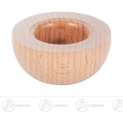 Holztülle ohne Messingeinsatz für Kerzen d=17mm BxHxT 3,5 cmx1,6 cmx3,5 cm NEU