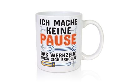 Handwerker Humor | Werkstatt | Werkzeug | Schrauber - Tasse Weiß