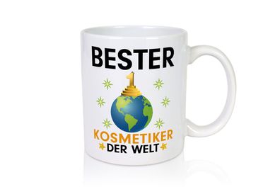 Welt Bester Kosmetiker | Kosmetik | Stylist | Visagist - Tasse Weiß