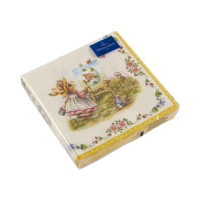 Villeroy & Boch Vorteilset 12 Stück Oster Accessoires Lunch Serviette Hasen Papier