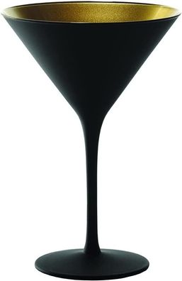 Stölzle Lausitz 6x Elements Cocktailschale schwarz-gold 140 00 25 EL096