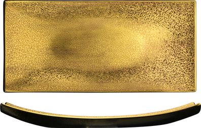 Eisch Vorteilset 2 Stück Platte 307/39 gold GOLD RUSH 74330739 und Geschenk + Spende