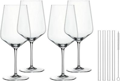 Nachtmann Cocktail/Spritz Set/4 + 4 Glastrinkhalme 7608/8tlg Tastes Good 105438