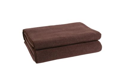 Zoeppritz Basis Soft-Fleece dark brown blanket 880 65% Polyester, 35% Viscose