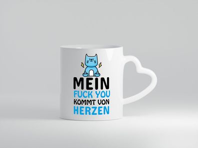 Kommt von Herzen - Herz Tasse Weiß