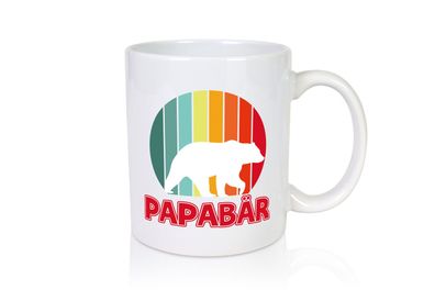 Papabär | Papa Tasse | Vater | Vatertag | Papa Bär - Tasse Weiß