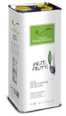 Terre Francescane Natives Olivenöl Extra 5 Liter - Kaltgepresst, aus Umbrien