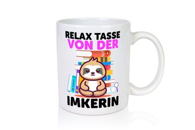 Relax Tasse: Imkerin | Imkerei - Tasse Weiß