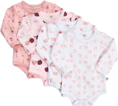 Pippi Babywear Kinder Body Longsleeve Body LS AO-printed (4-pack)