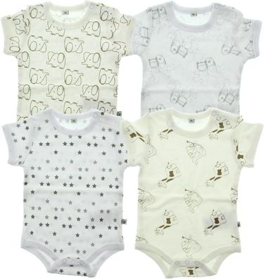 Pippi Babywear Kinder Body Body SS AO-printed (4-pack)