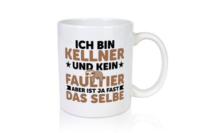 Ich bin kein Faultier: Kellner | kellnern | Bedienung - Tasse Weiß