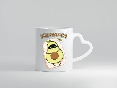 Schlavocado | Avocado - Herz Tasse Weiß