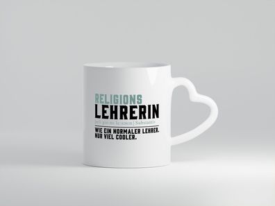 Religionslehrerin | Unterricht | Lieblingslehrerin - Herz Tasse Weiß