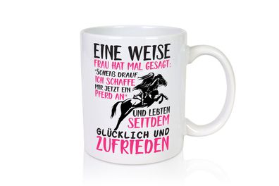 Ich schaffe mir jetzt ein Pferd an | Pferdeliebhaber - Tasse Weiß