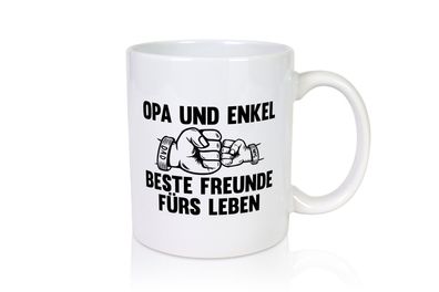 Opa und Enkel beste Freunde | Großvater | Enkel | Legende - Tasse Weiß