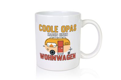 Cooler Opa | Wohnwagen | Camping | Großvater - Tasse Weiß
