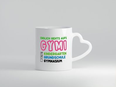 Gymnasium | 5. Klasse | Oberschule | Übergang v3 - Herz Tasse Weiß