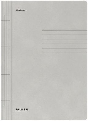 Falken 80003783 Schnellhefter - A4, 250 Blatt, Manilakarton (RC), grau