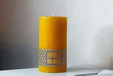 Rustikale Kerzen Candra Candle ( 11 Sorten ) Gelb