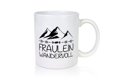 Fräulein Wandervoll | Berge - Tasse Weiß