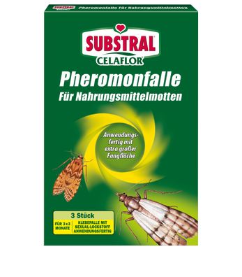 SUBSTRAL® Celaflor® Pheromon-Falle für Nahrungsmittelmotten, 3 Stück