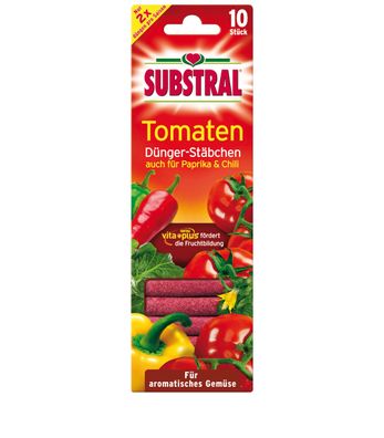 SUBSTRAL® Tomaten Dünger-Stäbchen, 10 Stück