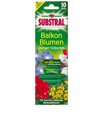SUBSTRAL® Balkonblumen Dünger-Stäbchen, 10 Stück