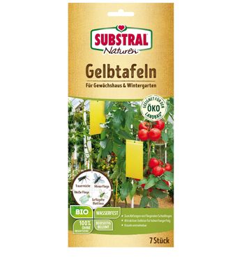 SUBSTRAL® Naturen® Gelbtafeln BIO, 7 Stück