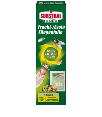 SUBSTRAL® Celaflor® Frucht-/Essigfliegenfalle, 4 Stück