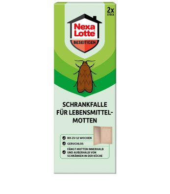 NEXA LOTTE® Schrankfalle für Lebensmittelmotten, 2 Stück