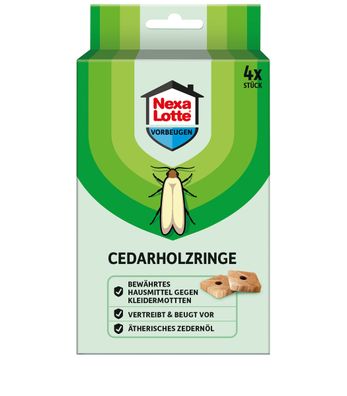 NEXA LOTTE® Cedarholz-Ringe, 6 Stück