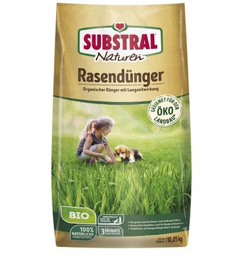 SUBSTRAL® Naturen® Rasendünger BIO, 10,05 kg für 250 m² kg