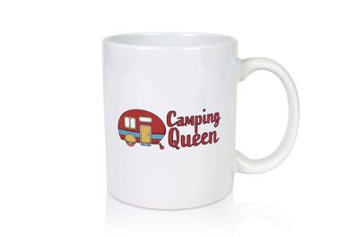 Camping Queen | Wohnanhänger - Tasse Weiß