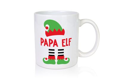 Weihnachtself | Weihnachten | Papa | Mütze | Stiefel - Tasse Weiß