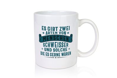 Zwei Arten Menschen | Schweisser | Sterne - Tasse Weiß