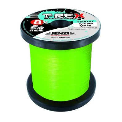 JENZI - T-Rex - 8-braid - 0,10-0,20mm - chartreuse - 1500m