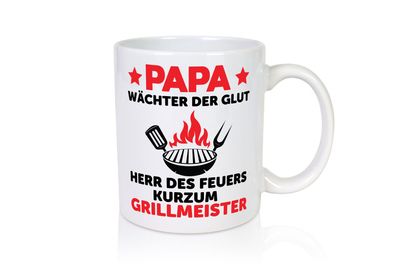 Grillmeister Papa | Grillen | Familie | Papa ist der Beste - Tasse Weiß