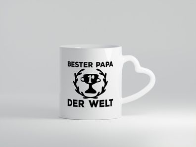 Better Papa der Welt | Papa & Sohn | Papa Liebe - Herz Tasse Weiß