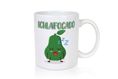 Schlafocado | Müde | Avocado | ich will noch Schlafen - Tasse Weiß